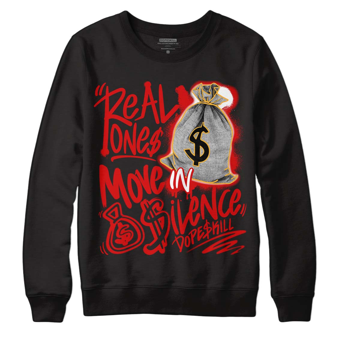 Dunk Low Gym Red superstreetwear Sweatshirt Real Ones Move In Silence Graphic