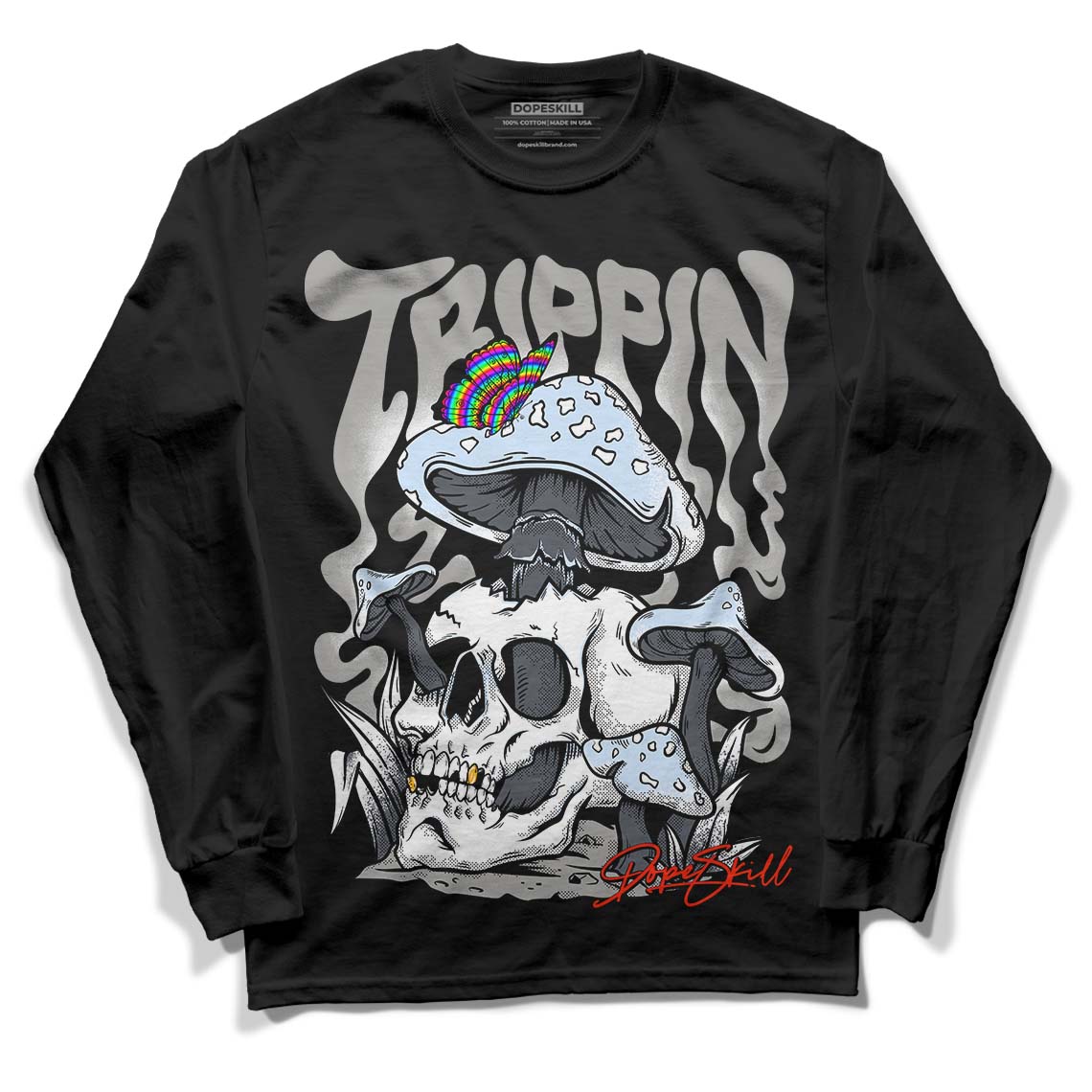 Cool Grey 11s superstreetwear Long Sleeve T-Shirt Trippin Graphic