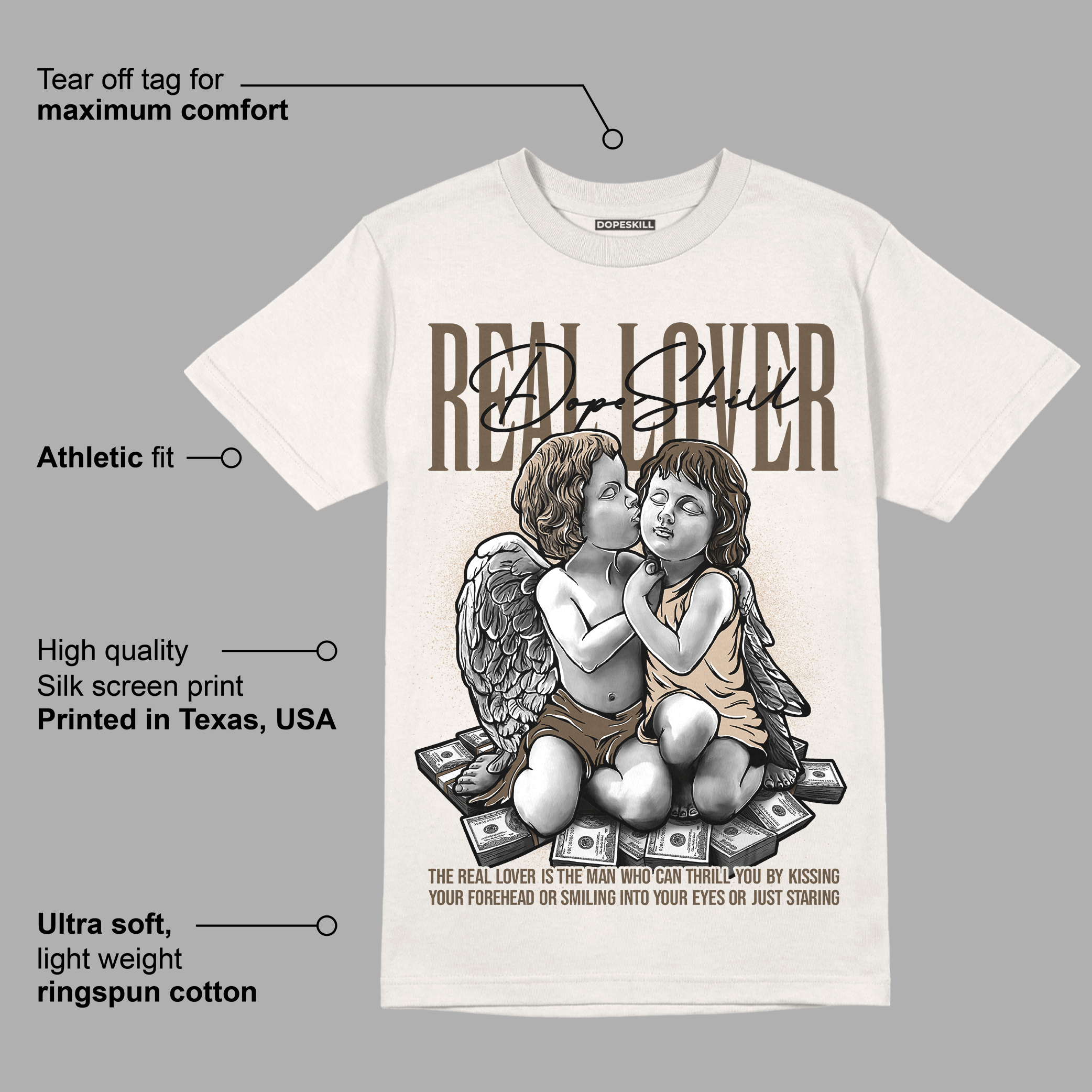 YZ Foam Runner Sand superstreetwear T-shirt Real Lover Graphic
