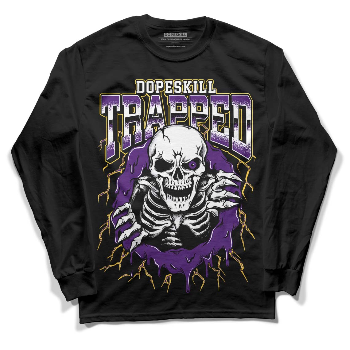 Field Purple 12s superstreetwear Long Sleeve T-Shirt Trapped Halloween Graphic