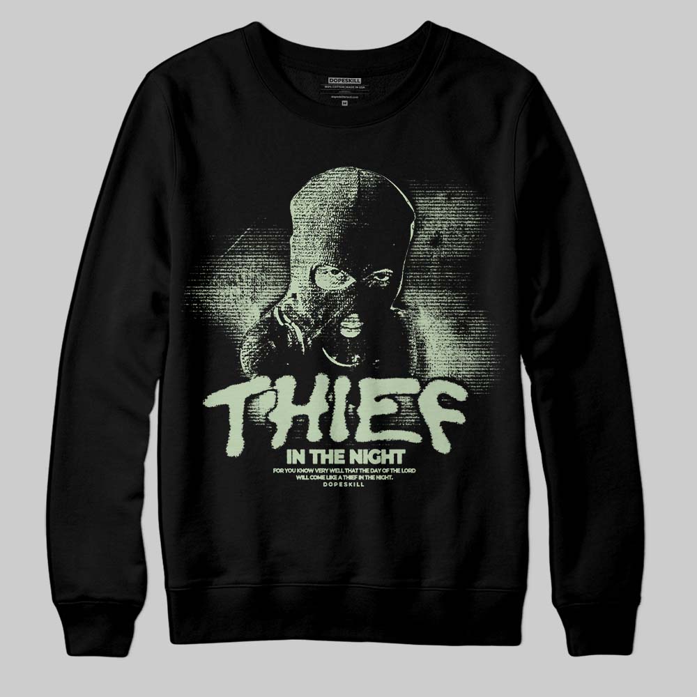 Seafoam 4s 2025 superstreetwear Sweatshirt Thief In The Night Graphic