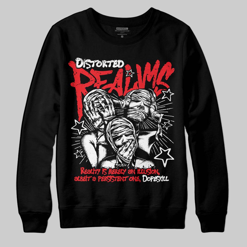 Red Collection superstreetwear Sweatshirt Distorted Realms Graphic