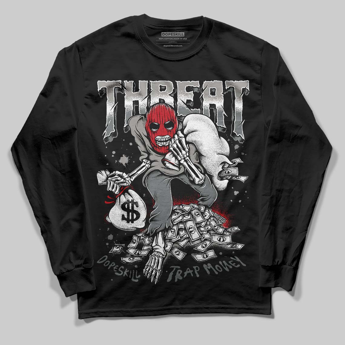 Cool Grey 9s superstreetwear Long Sleeve T-Shirt Thunder Dunk Graphic