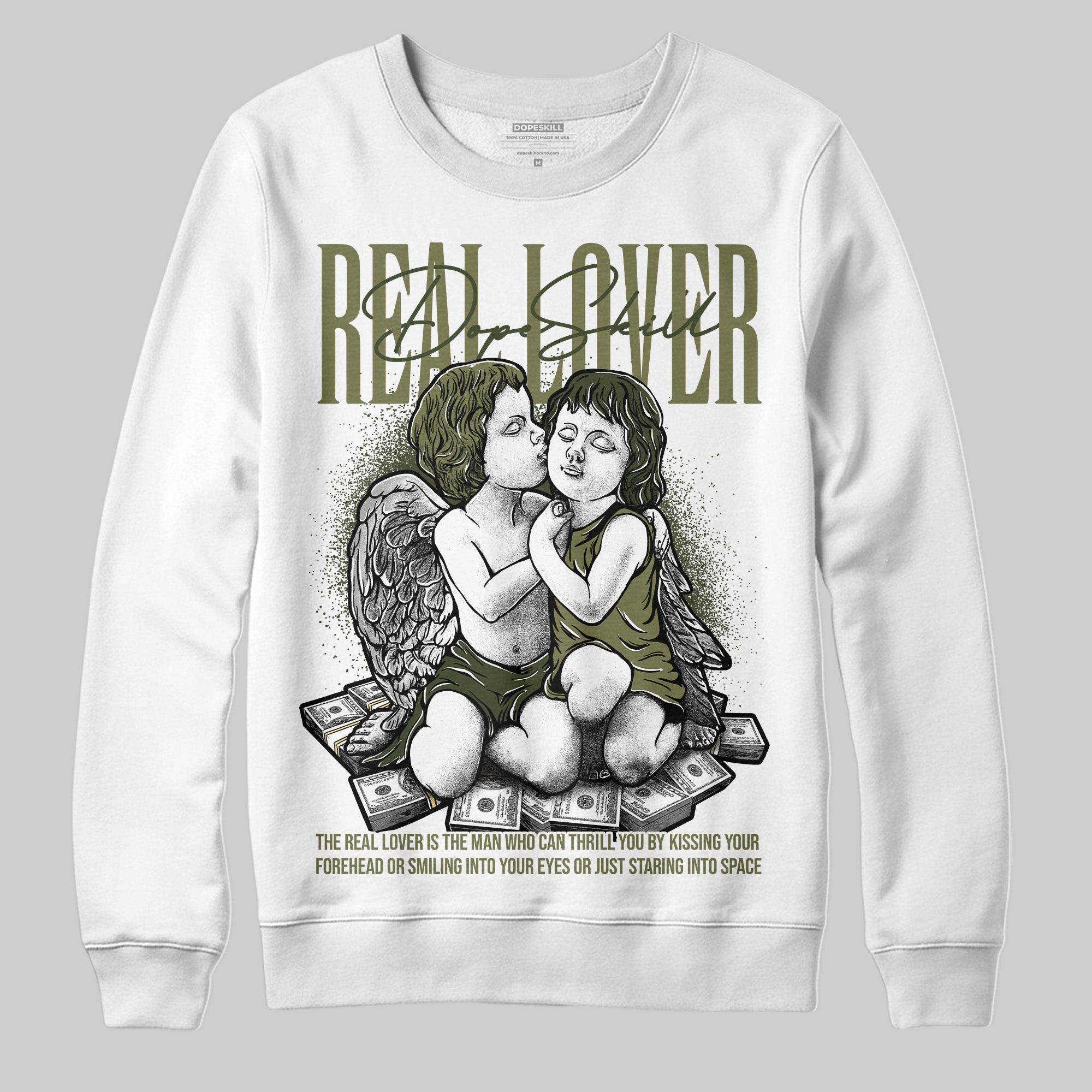 Craft Olive 4s superstreetwear Sweatshirt Real Lover Graphic