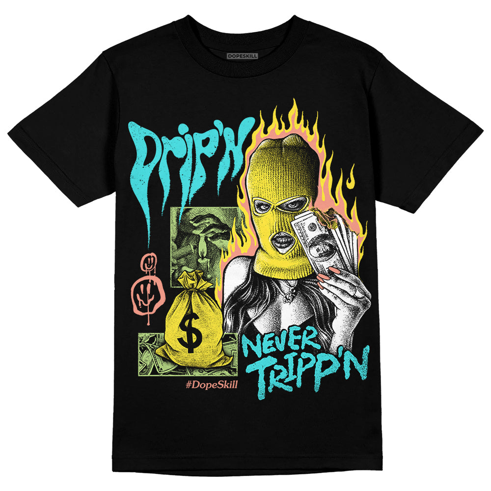 Cyan Burst 9060 superstreetwear T-Shirt Drip'n Never Tripp'n Graphic