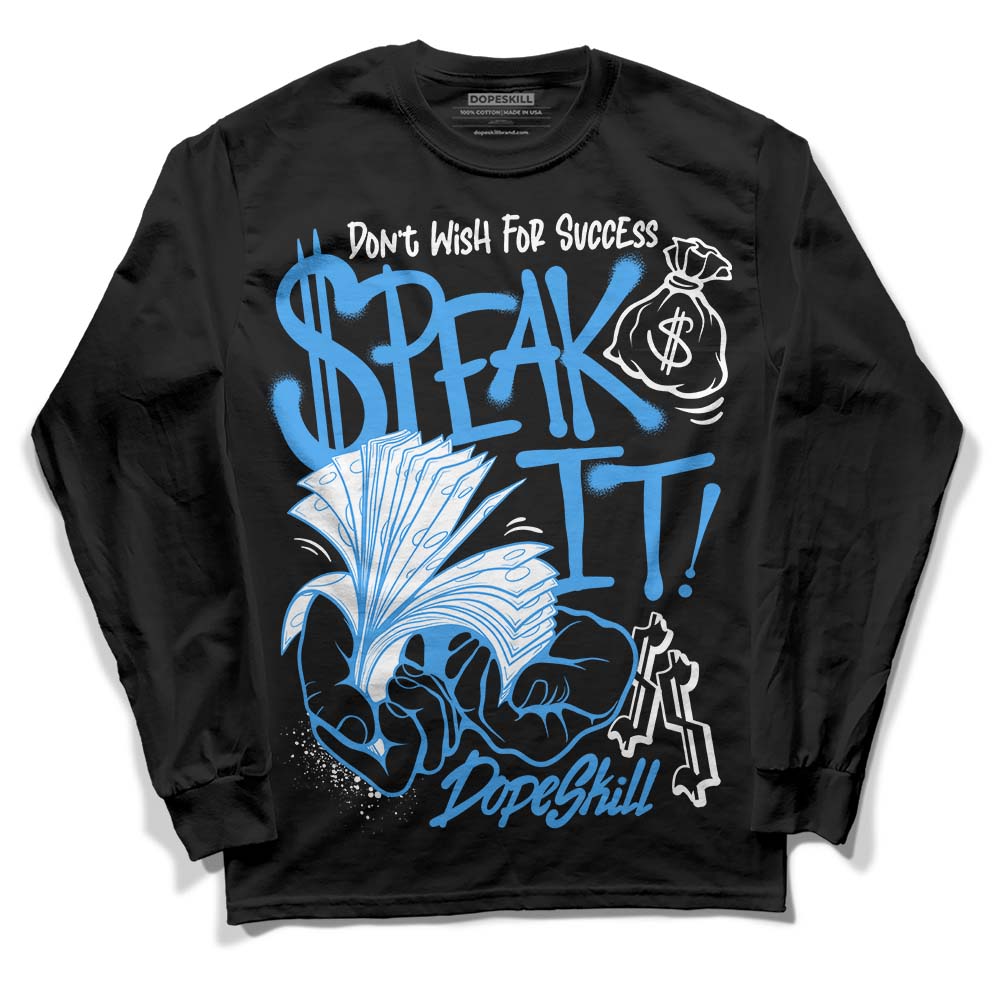 Midnight Navy 3s superstreetwear Long Sleeve T-Shirt Speak It Graphic