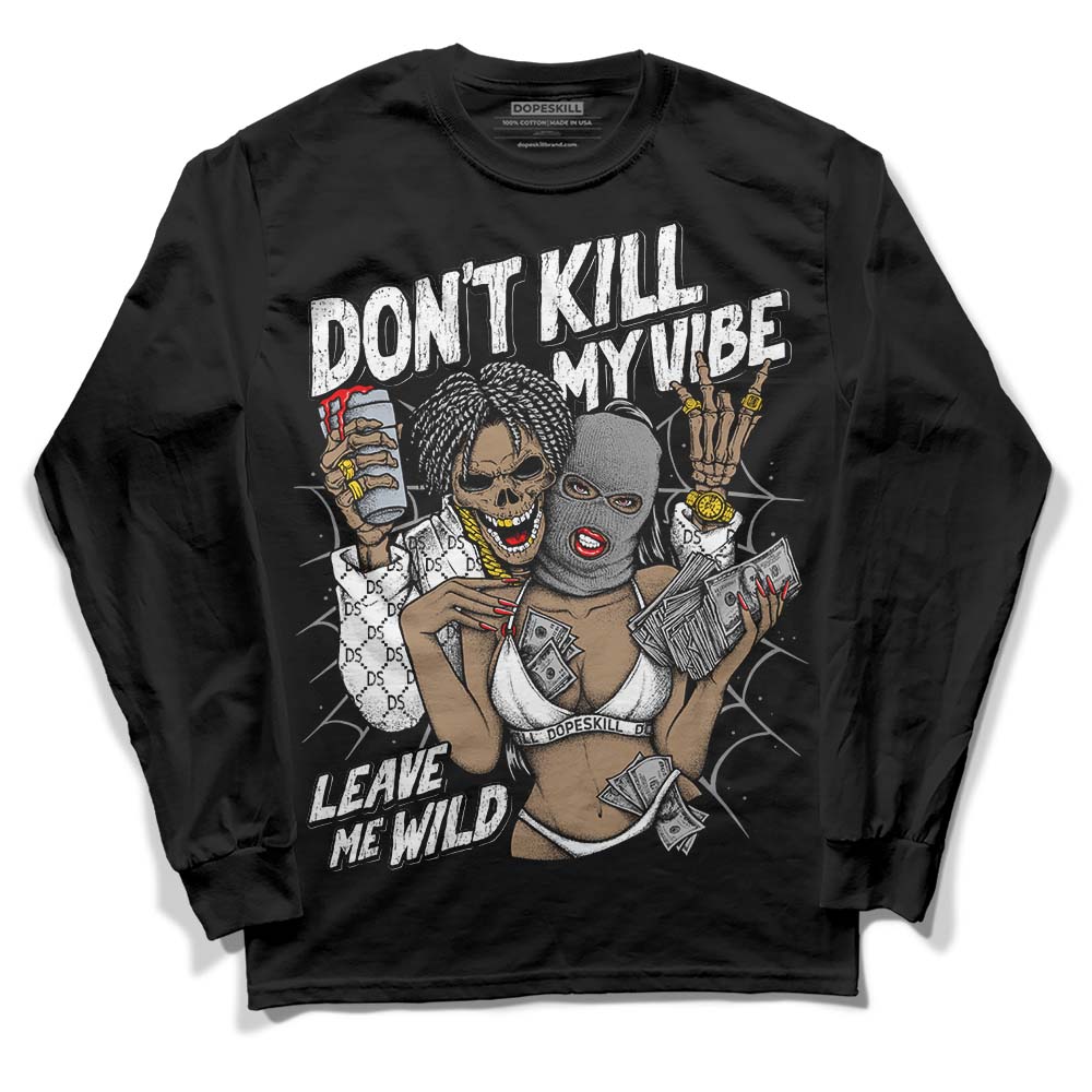 Dunk Panda White Black superstreetwear Long Sleeve T-Shirt Don't Kill My Vibe Graphic