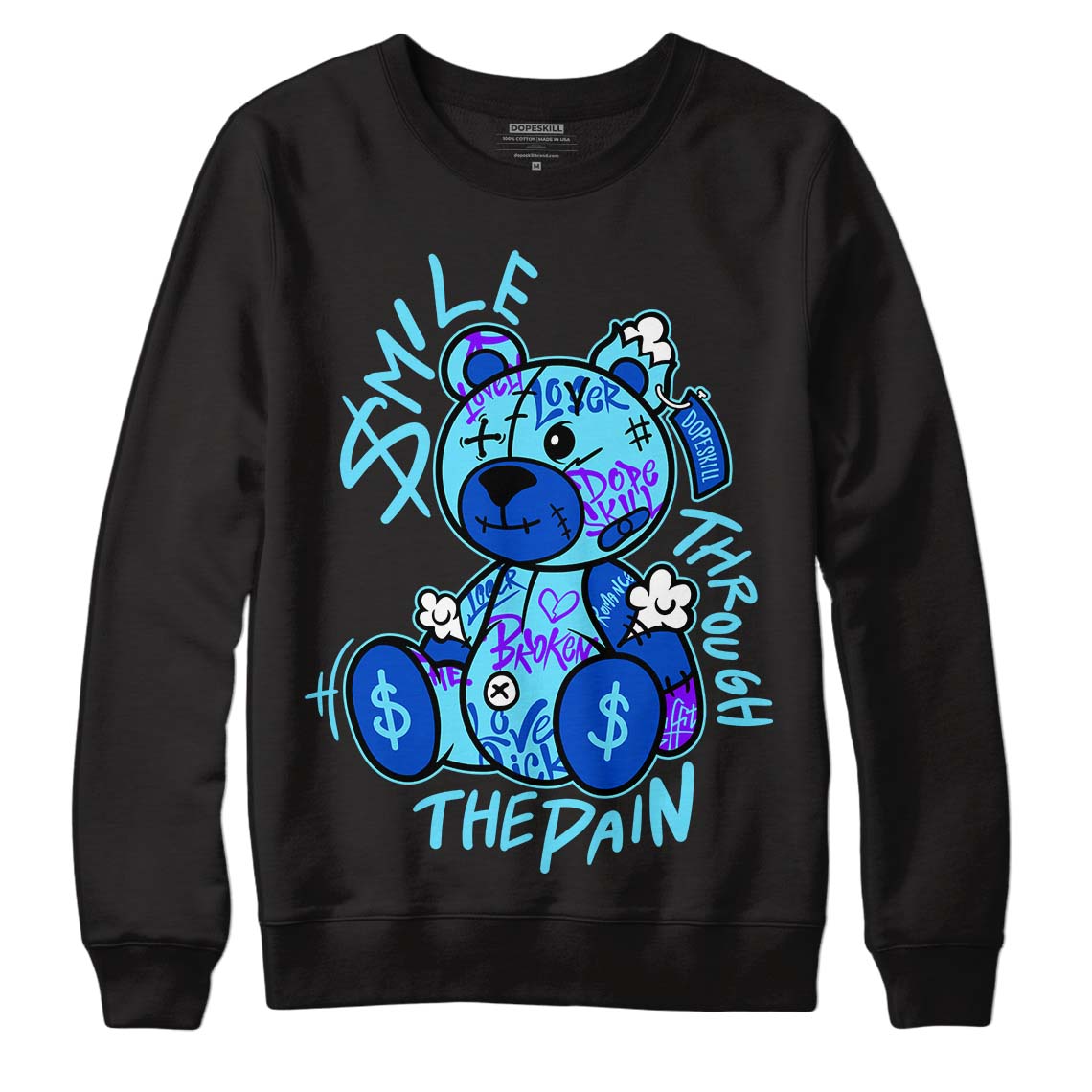 SB Dunk Argon superstreetwear Sweatshirt Smile Through The Pain Graphic