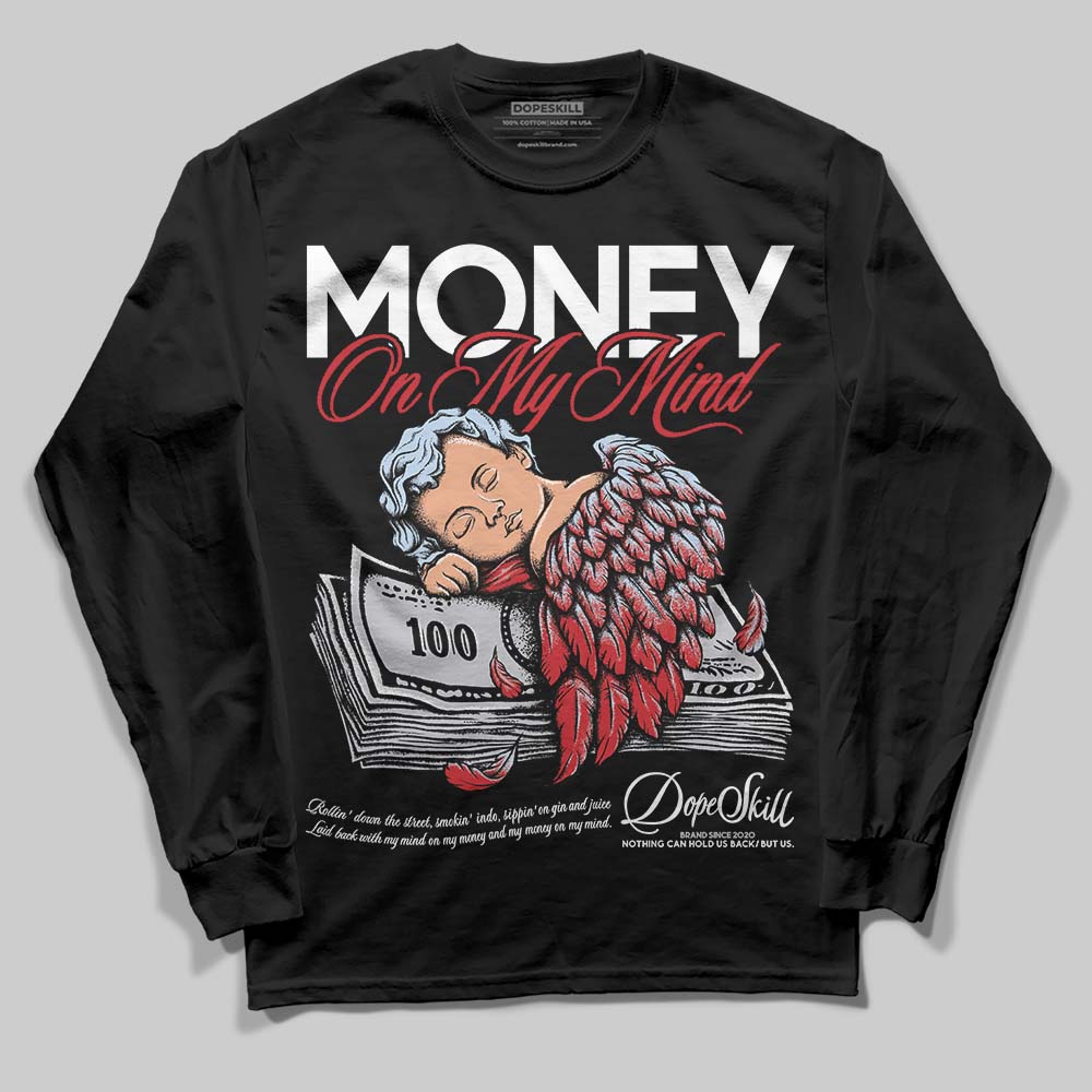 Black Metallic Reimagined 5s superstreetwear Long Sleeve T-Shirt MOMM Graphic