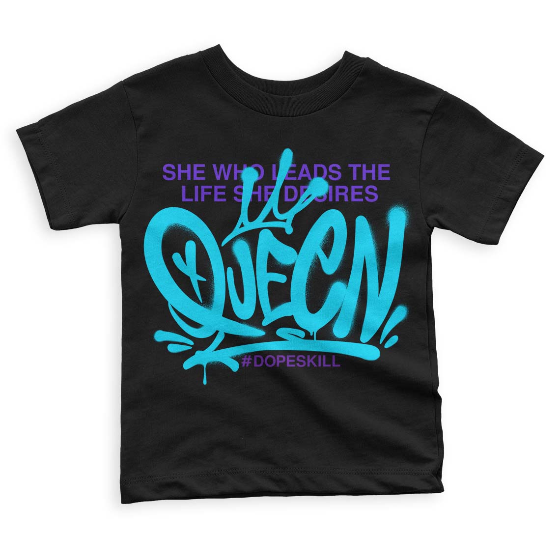 Aqua 6s superstreetwear Toddler Kids T-shirt Queen Graphic