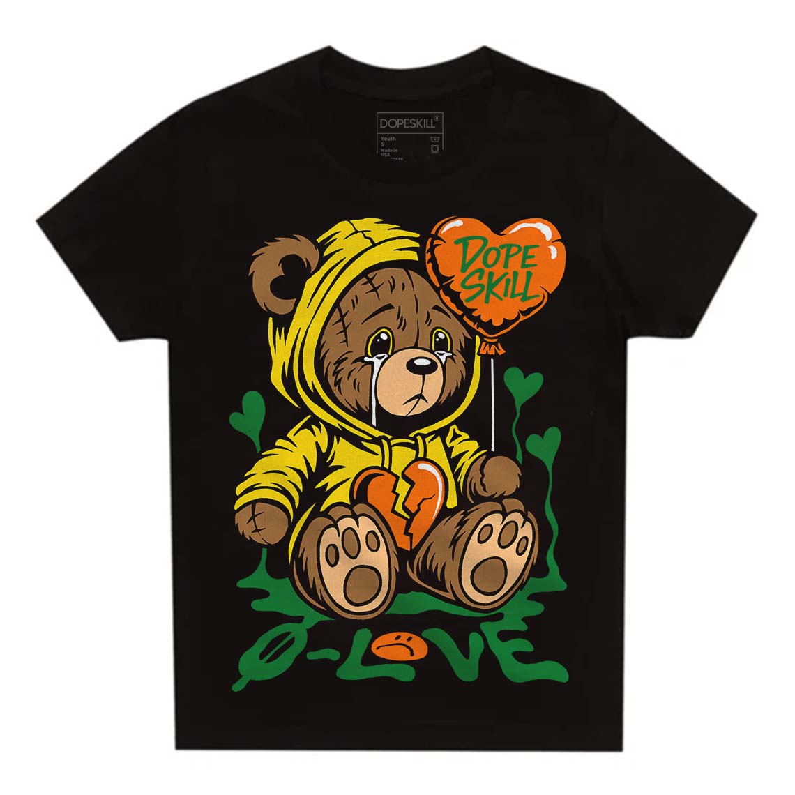 Dunk Reverse Brazil superstreetwear Toddler Kids T-shirt Broken Bear Graphic