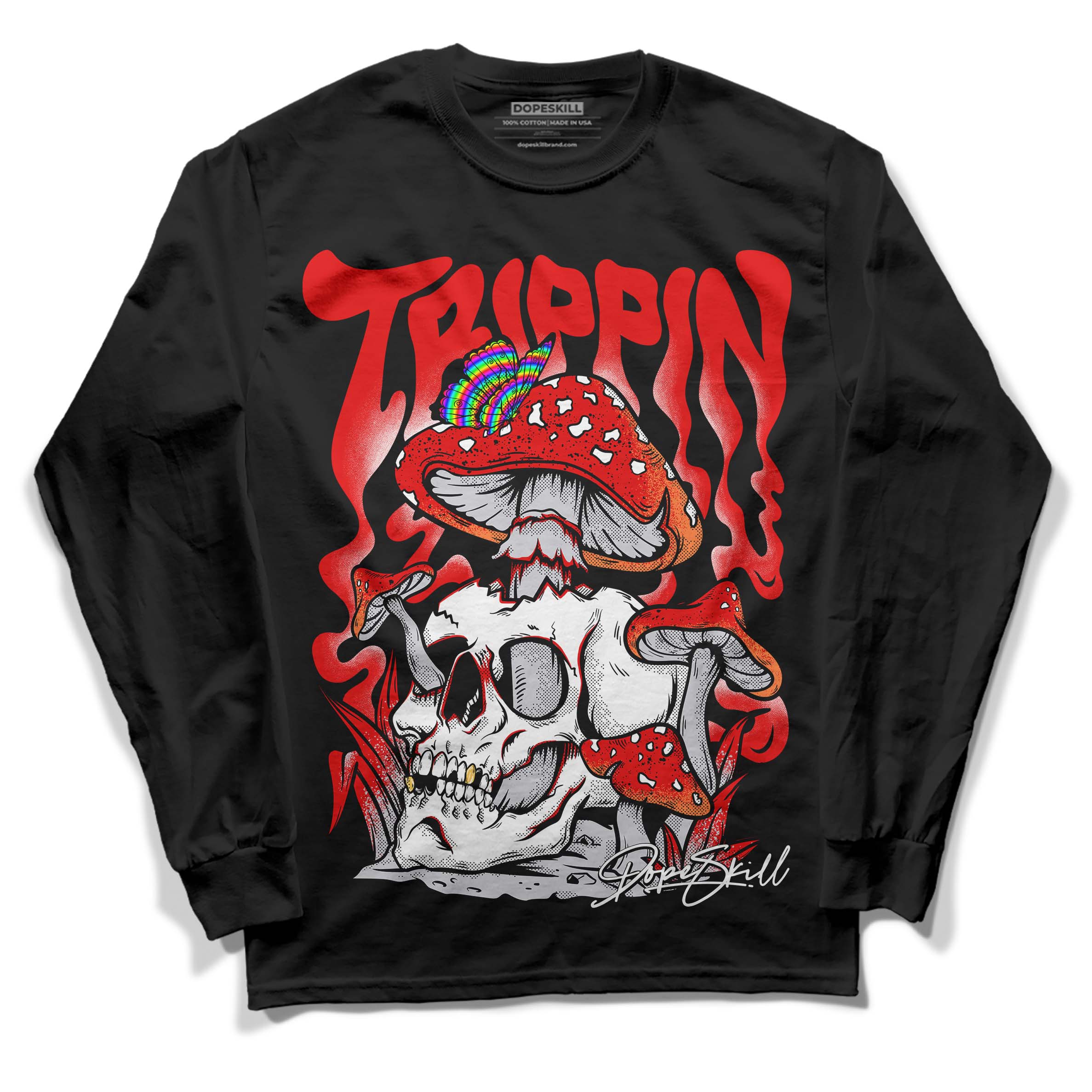Red Cement 4S superstreetwear Long Sleeve T-Shirt Trippin Graphic