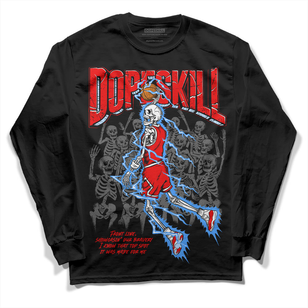 Cherry 11s superstreetwear Long Sleeve T-Shirt Thunder Dunk Graphic