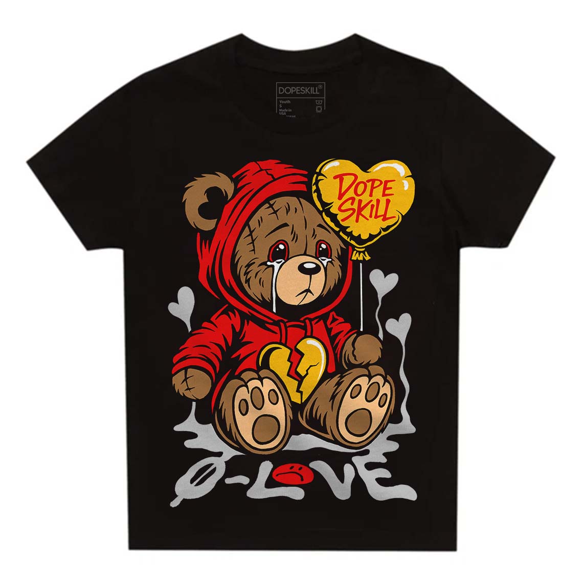 Cherry 12s superstreetwear Toddler Kids T-shirt Broken Bear Graphic