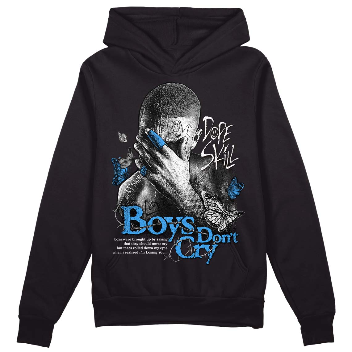 Midnight Navy 3s superstreetwear Hoodie Sweatshirt Boys Don't Cry Graphic