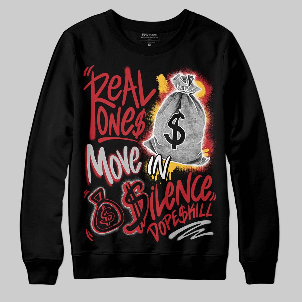 Ferrari 14s superstreetwear Sweatshirt Real Ones Move In Silence Graphic