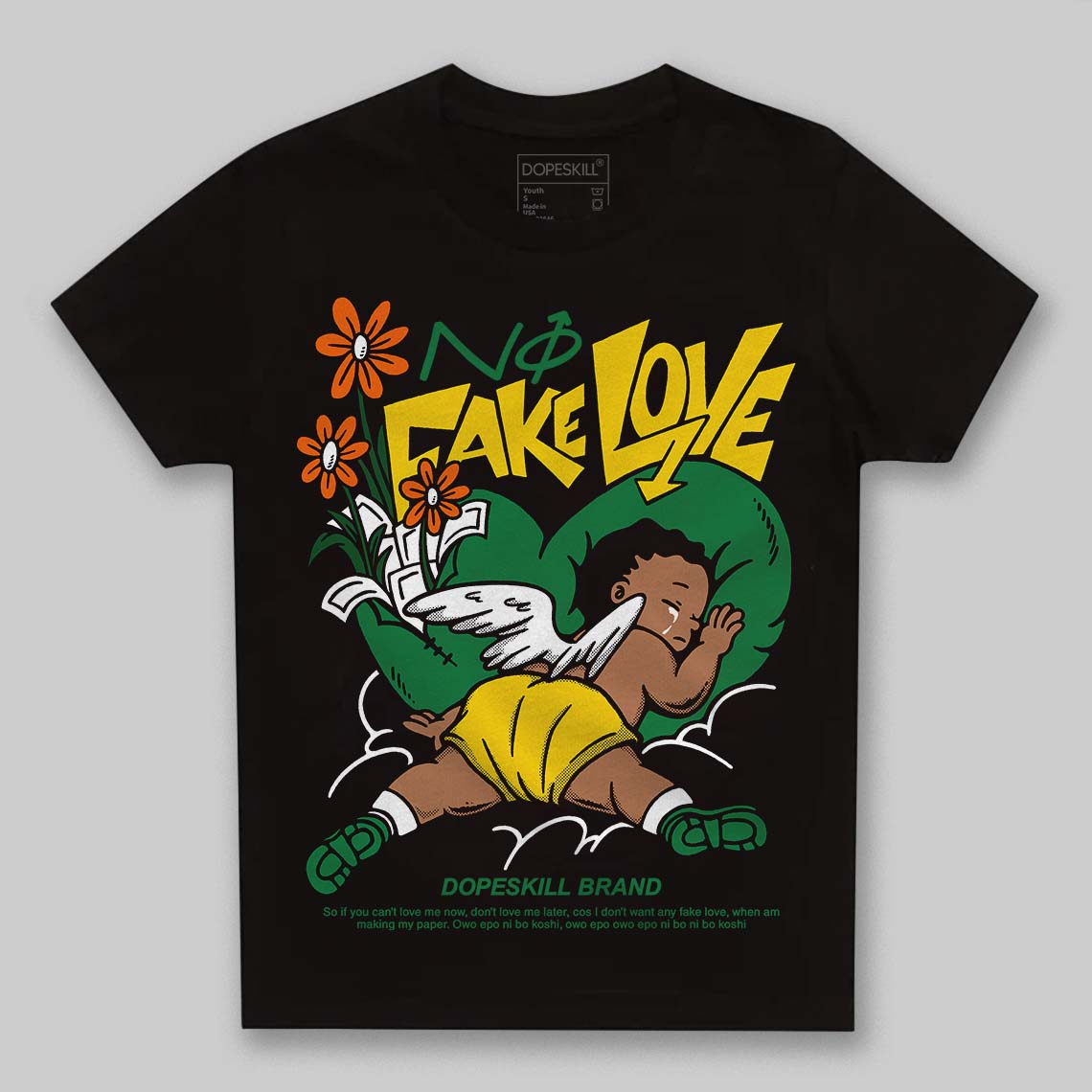 Green Collection superstreetwear Toddler Kids T-shirt No Fake Love Graphic