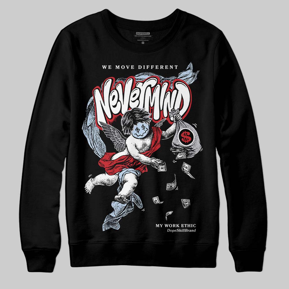 Black Metallic Reimagined 5s superstreetwear Sweatshirt Nevermind Graphic