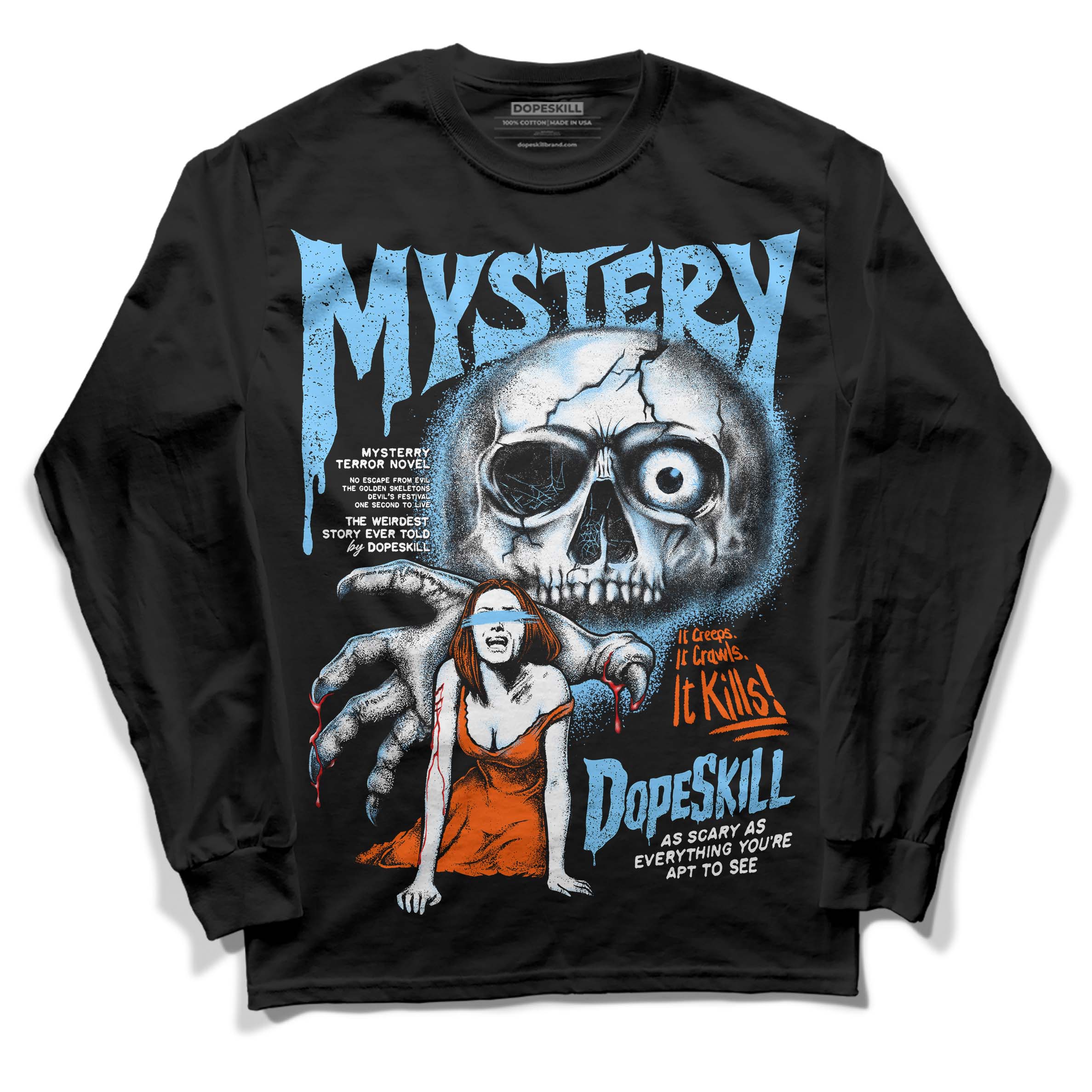 Dunk Low Futura University Blue superstreetwear Long Sleeve T-Shirt Mystery Ghostly Grasp Graphic