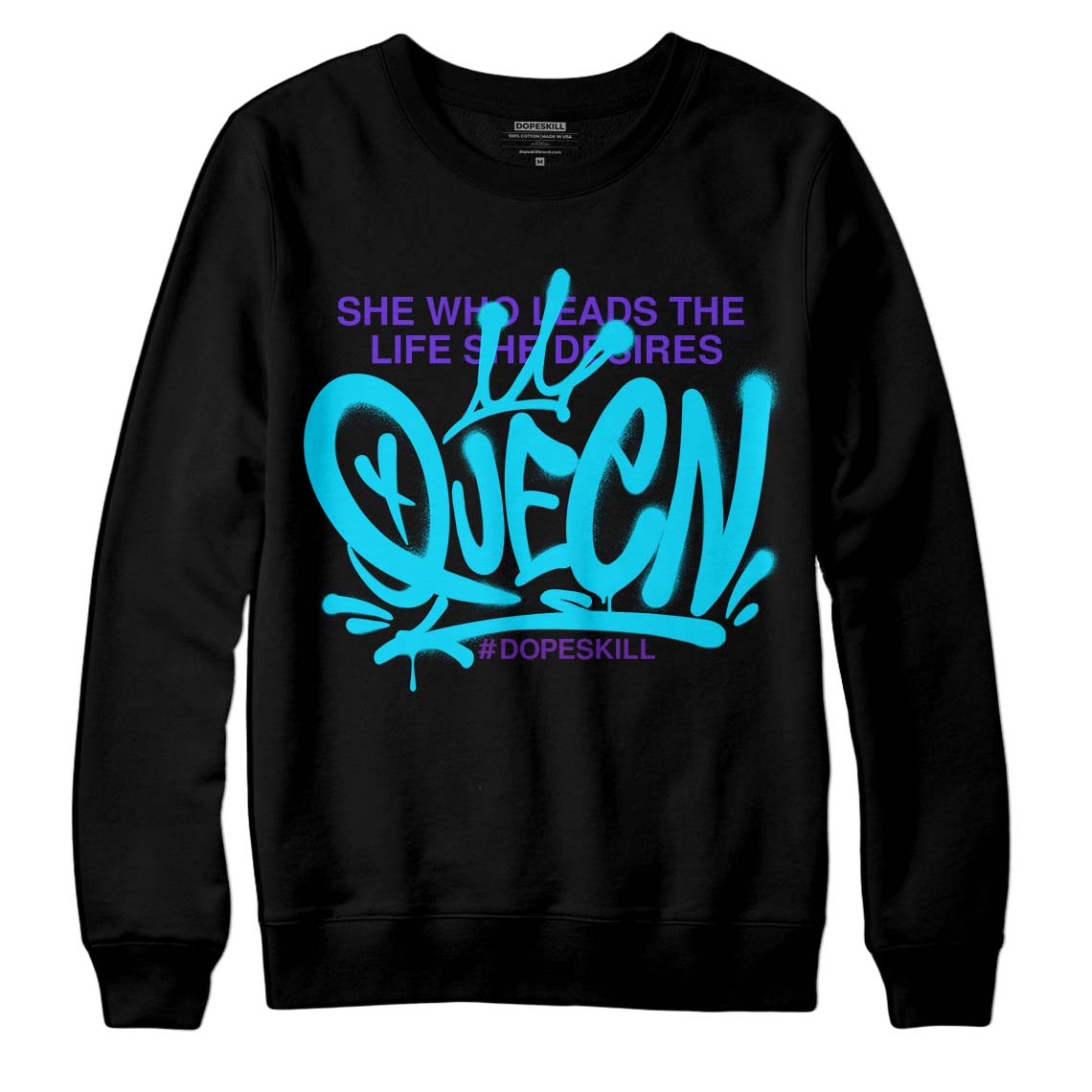 Aqua 6s superstreetwear Sweatshirt Queen Graphic