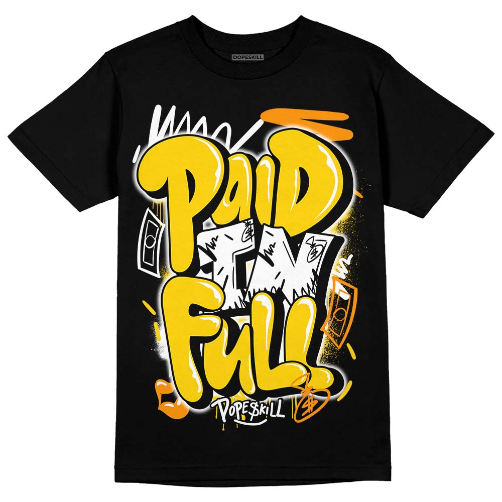 Yellow Ochre 6s superstreetwear T-Shirt New Paid In Full Graphic
