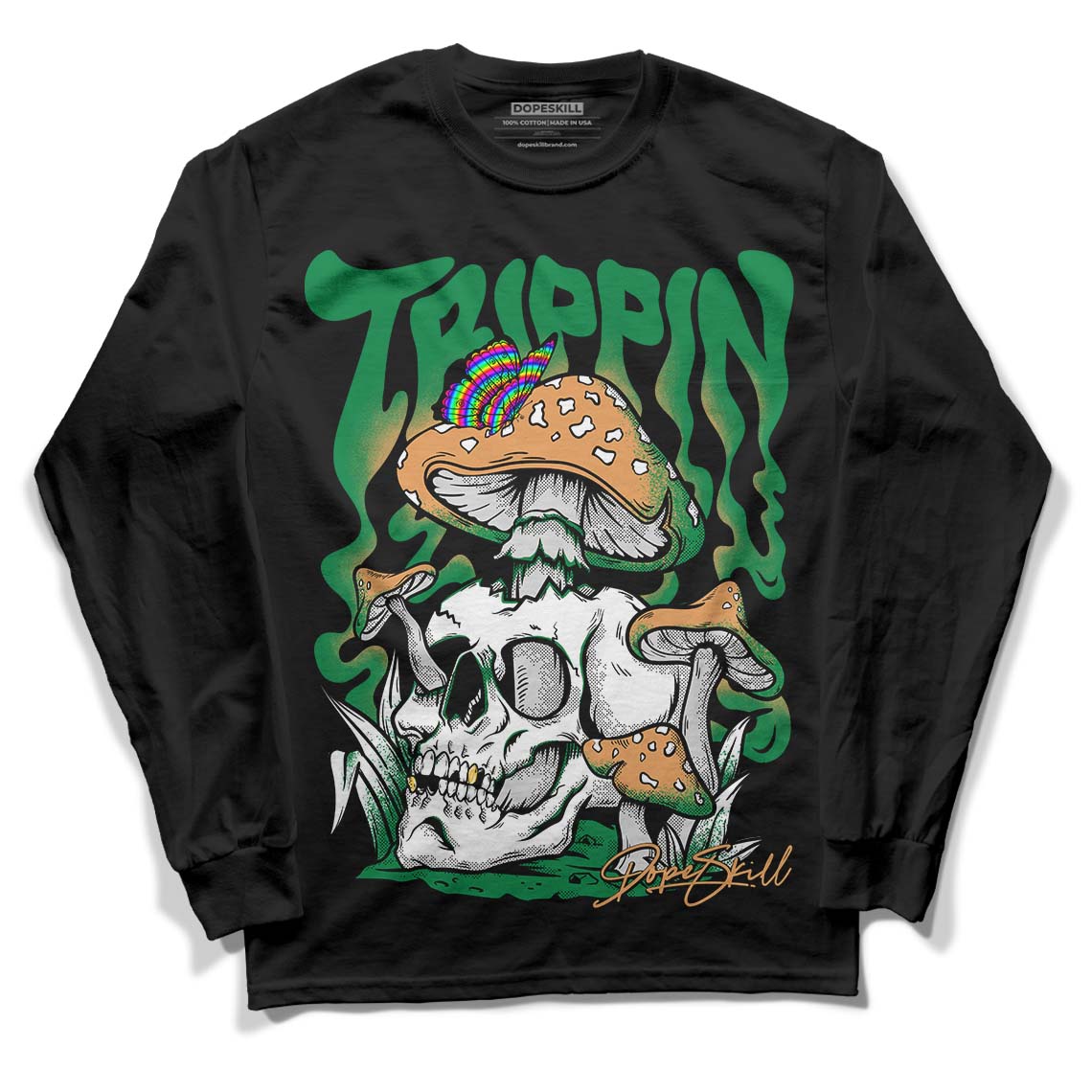 Pine Green 4s superstreetwear Long Sleeve T-Shirt Trippin Graphic