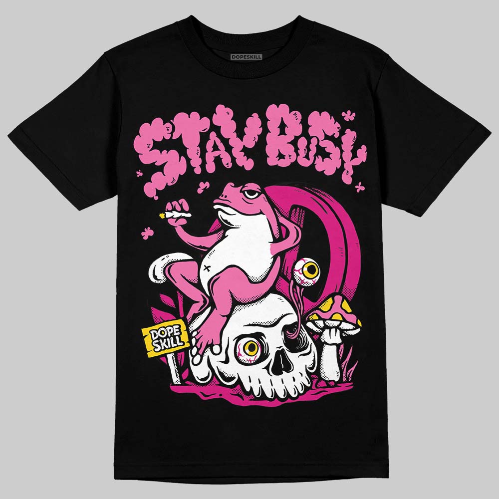 Rick RO Pink Leather Sneakers superstreetwear T-Shirt Stay Busy Graphic