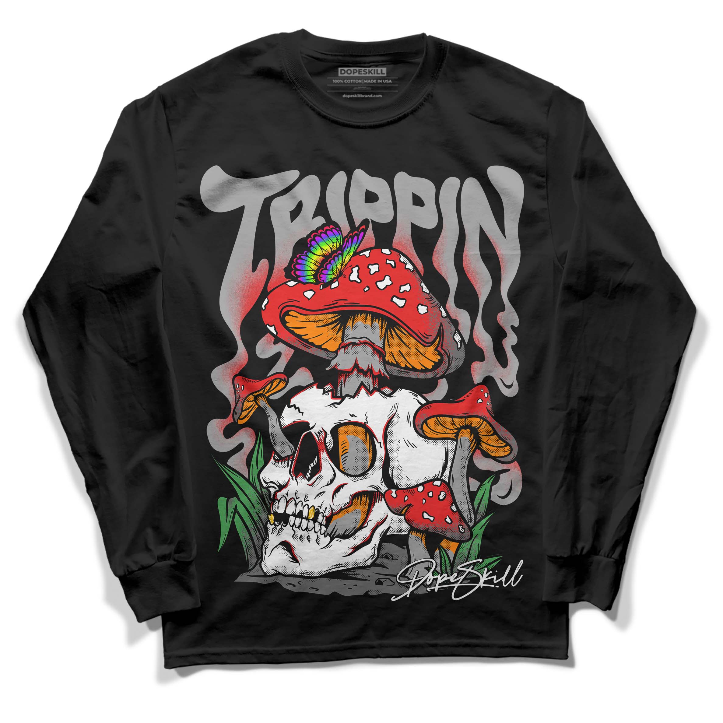 Grey Collection superstreetwear Long Sleeve T-Shirt Trippin Graphic