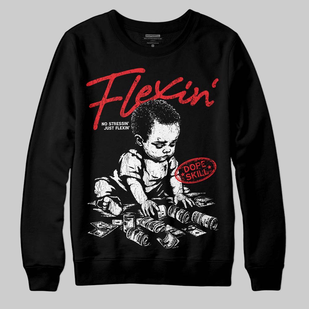 Red Collection superstreetwear Sweatshirt Flexin' Graphic