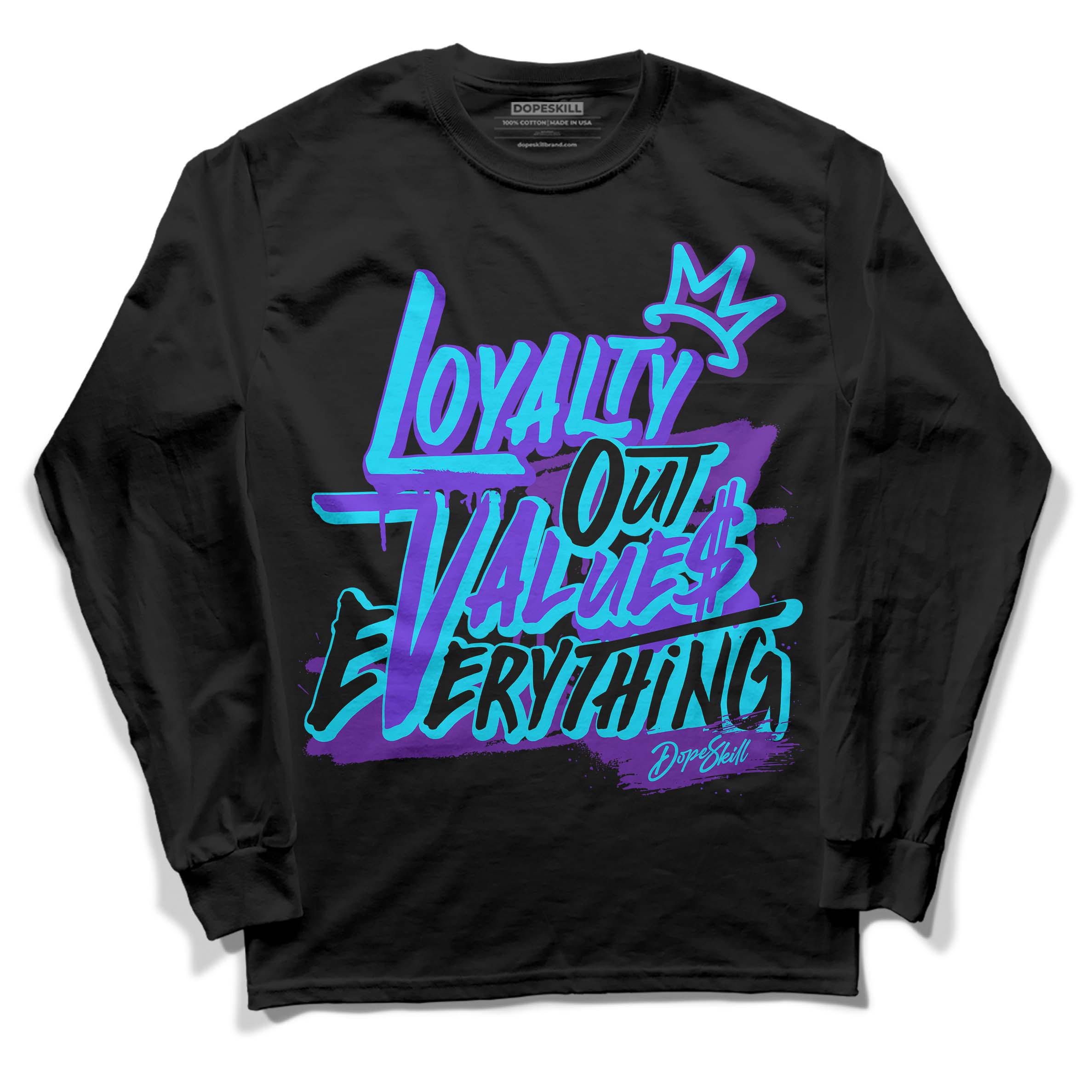Aqua 6s superstreetwear Long Sleeve T-Shirt LOVE Graphic