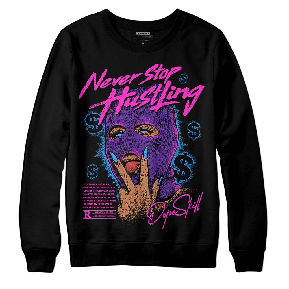 PURPLE Collection superstreetwear Sweatshirt Never Stop Hustling Graphic