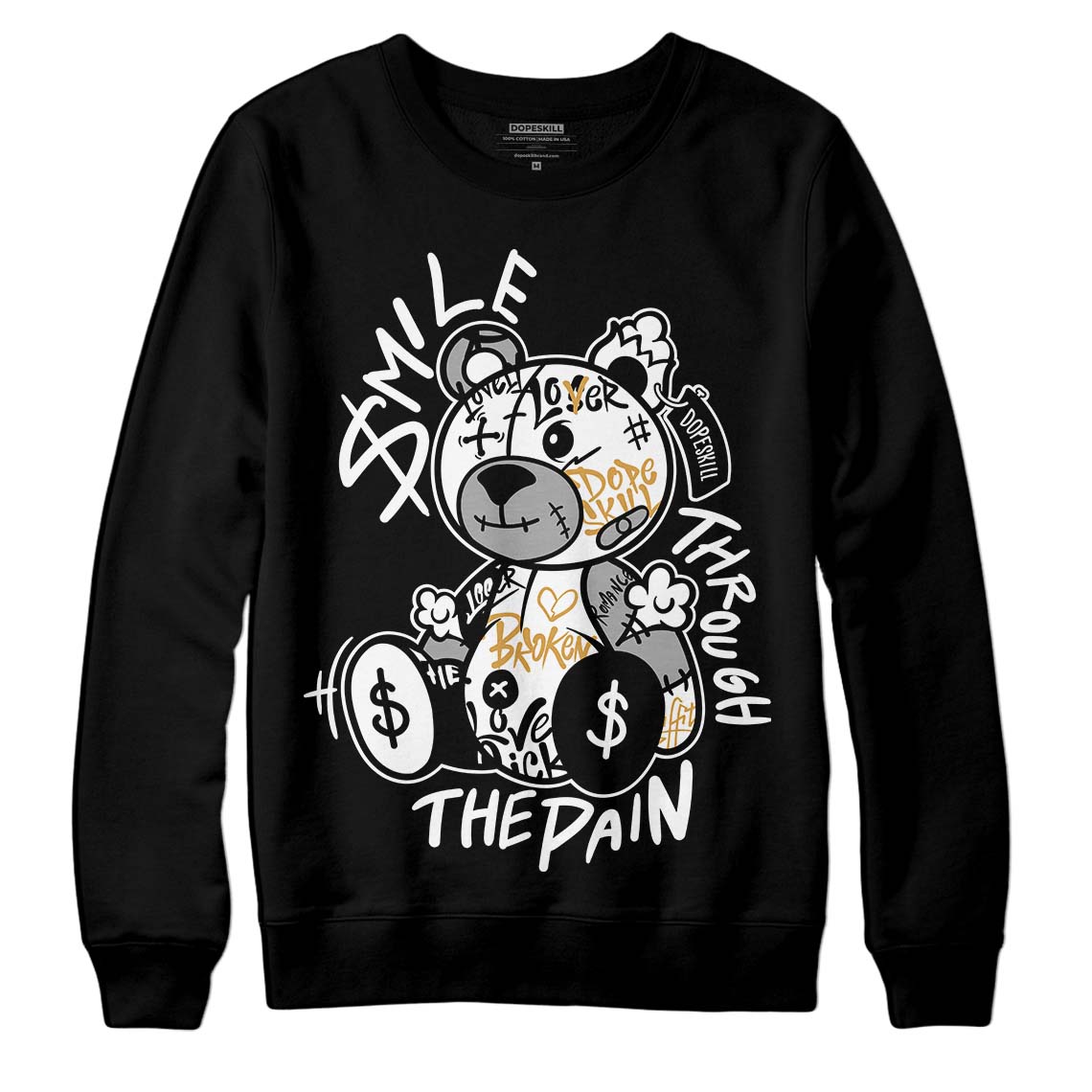 Gratitude 11s superstreetwear Sweatshirt Smile Through The Pain Graphic