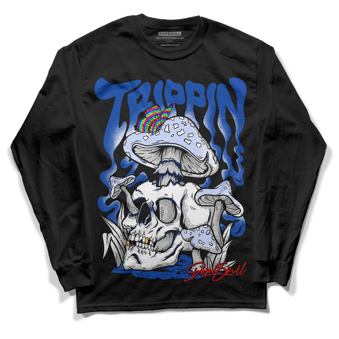 Racer Blue 5s superstreetwear Long Sleeve T-Shirt Trippin Graphic