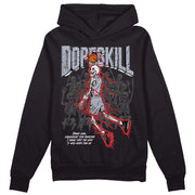 Bred Reimagined 4s DopeSkill Hoodie Sweatshirt Thunder Dunk Graphic