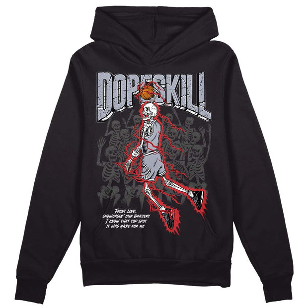 Bred Reimagined 4s DopeSkill Hoodie Sweatshirt Thunder Dunk Graphic