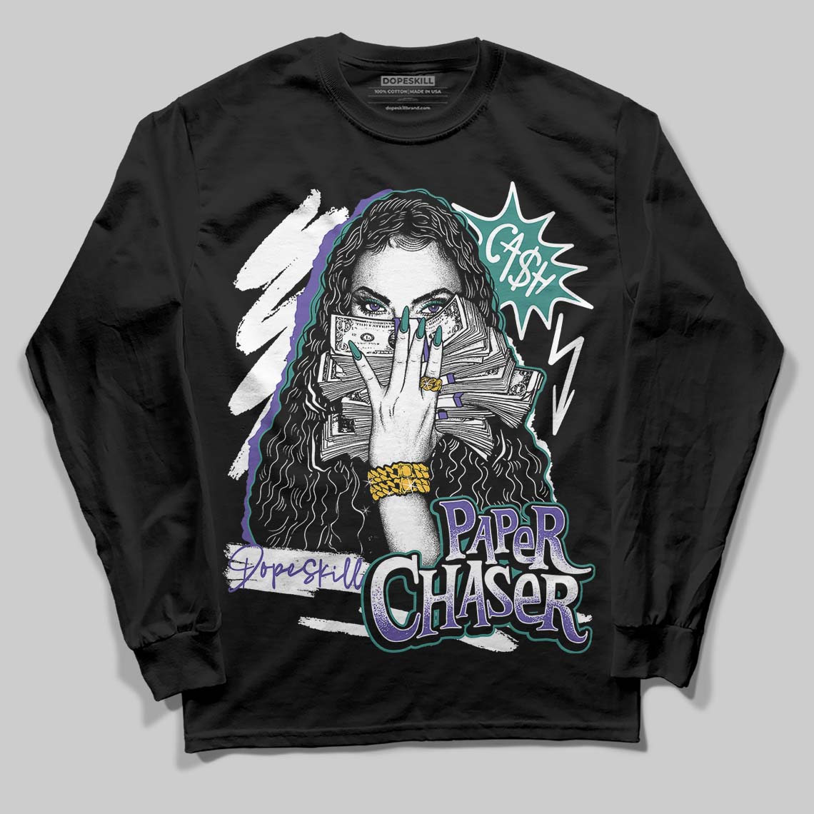 Grape 5s superstreetwear Long Sleeve T-Shirt NPC Graphic