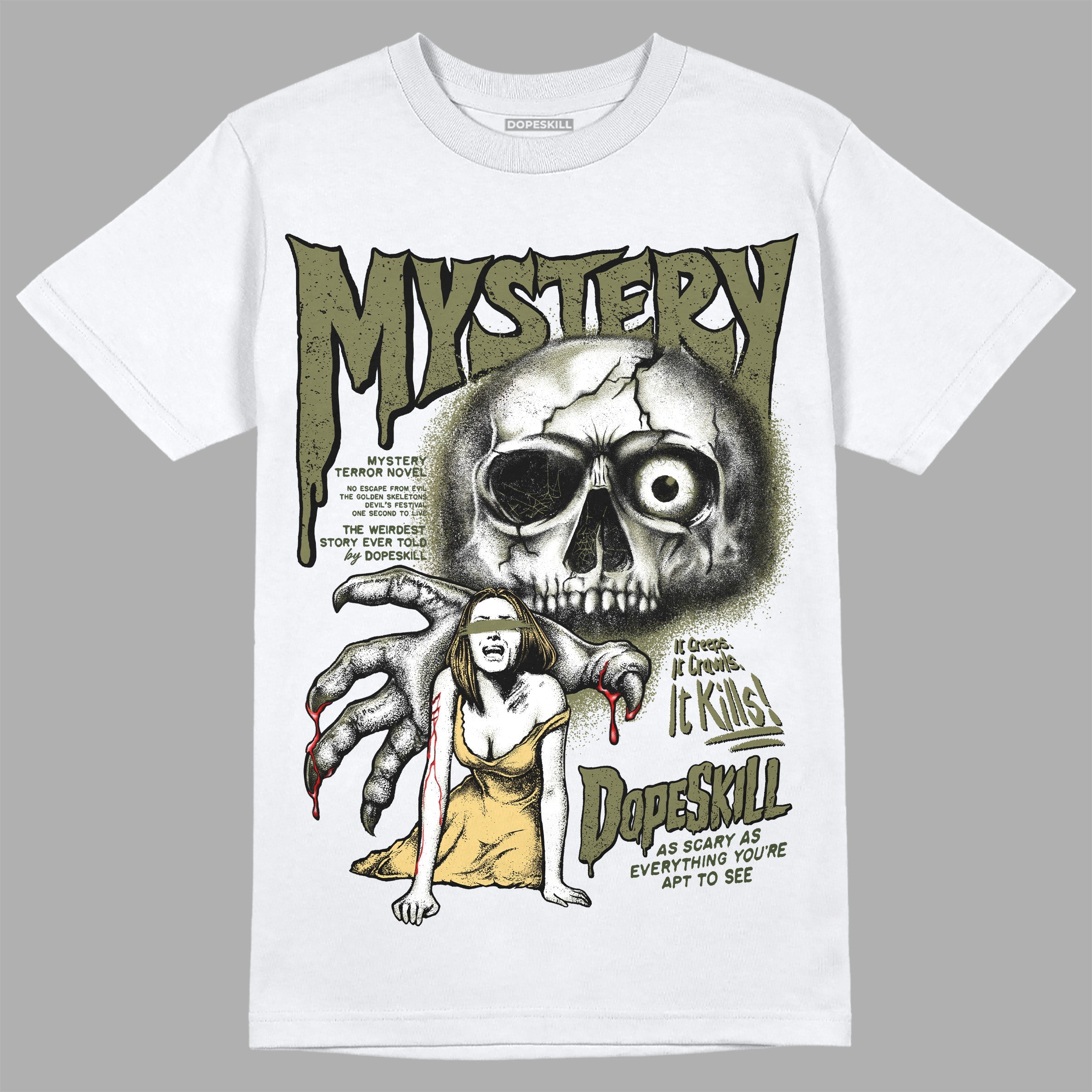 Craft Olive 4s superstreetwear T-Shirt Mystery Ghostly Grasp Graphic
