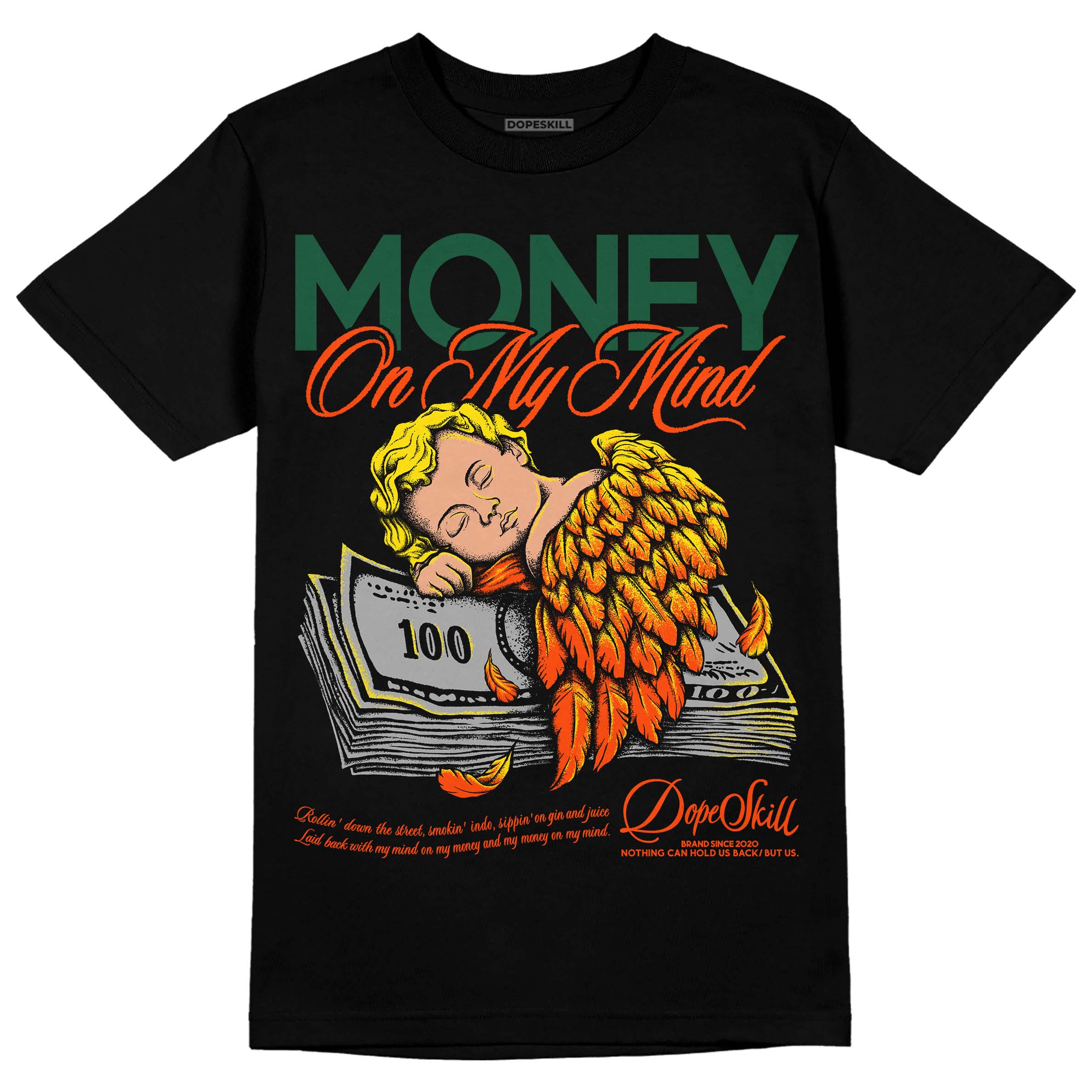 Dunk Low Team Dark Green Orange superstreetwear T-Shirt MOMM Graphic