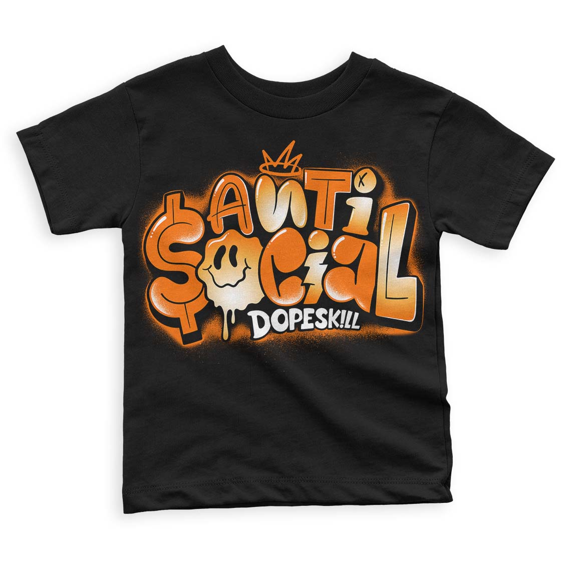Dunk Low Magma Orange superstreetwear Toddler Kids T-shirt Anti Social Graphic