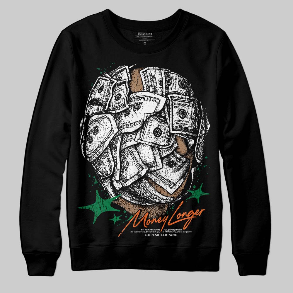 Green Collection superstreetwear Sweatshirt Money Longer Graphic