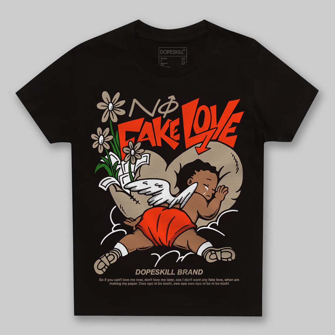Latte 1s superstreetwear Toddler Kids T-shirt No Fake Love Graphic