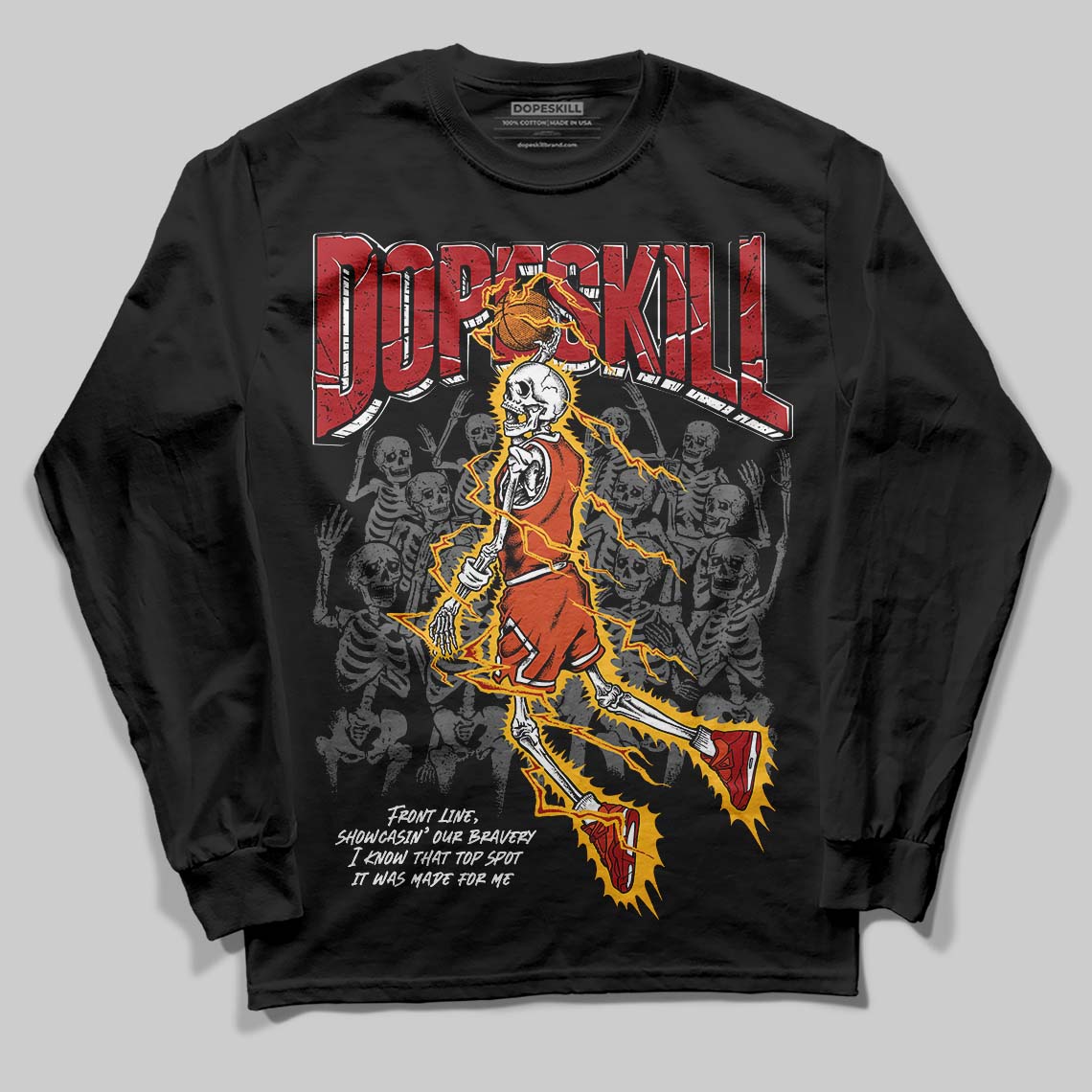 Brick By Brick 4s superstreetwear Long Sleeve T-Shirt Thunder Dunk Graphic