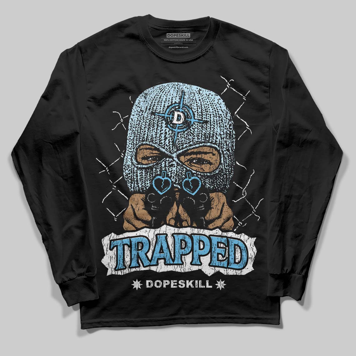 Legend Blue 11s superstreetwear Long Sleeve T-Shirt New Trapped Graphic