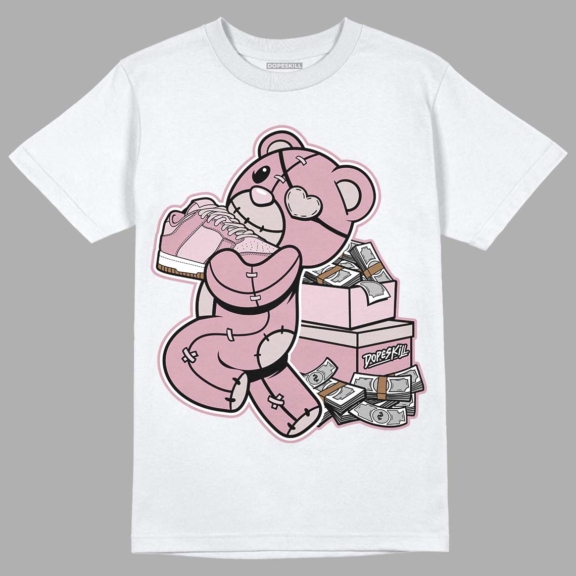 Dunk Low Teddy Bear Pink superstreetwear T-Shirt Bear Steals Sneaker Graphic