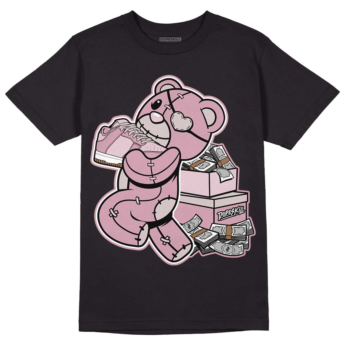 Dunk Low Teddy Bear Pink superstreetwear T-Shirt Bear Steals Sneaker Graphic