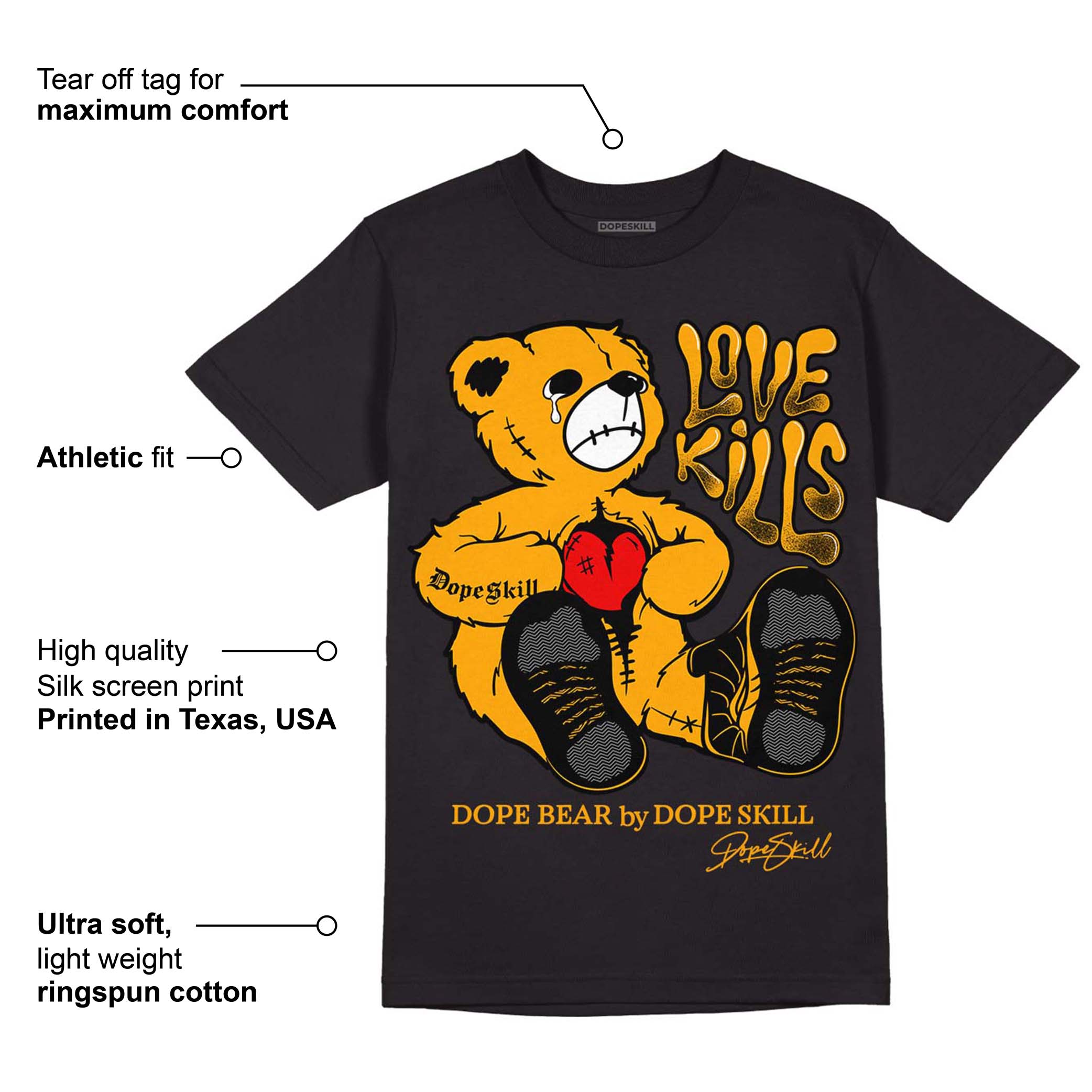 Black Taxi 12s superstreetwear T-Shirt Love Kills Graphic