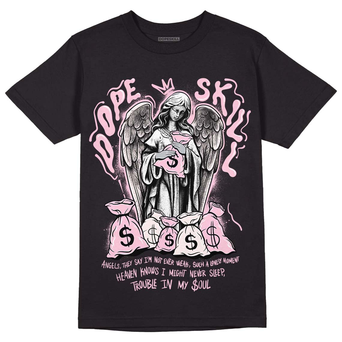 Dunk Low Pink Foam superstreetwear T-Shirt Angels Graphic