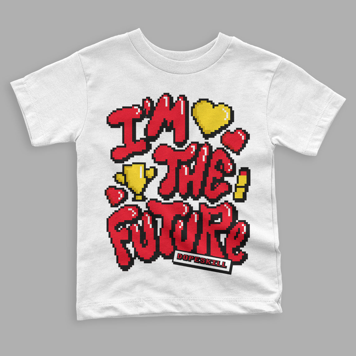 Red Thunder 4s superstreetwear Toddler Kids T-shirt I'm The Future Graphic