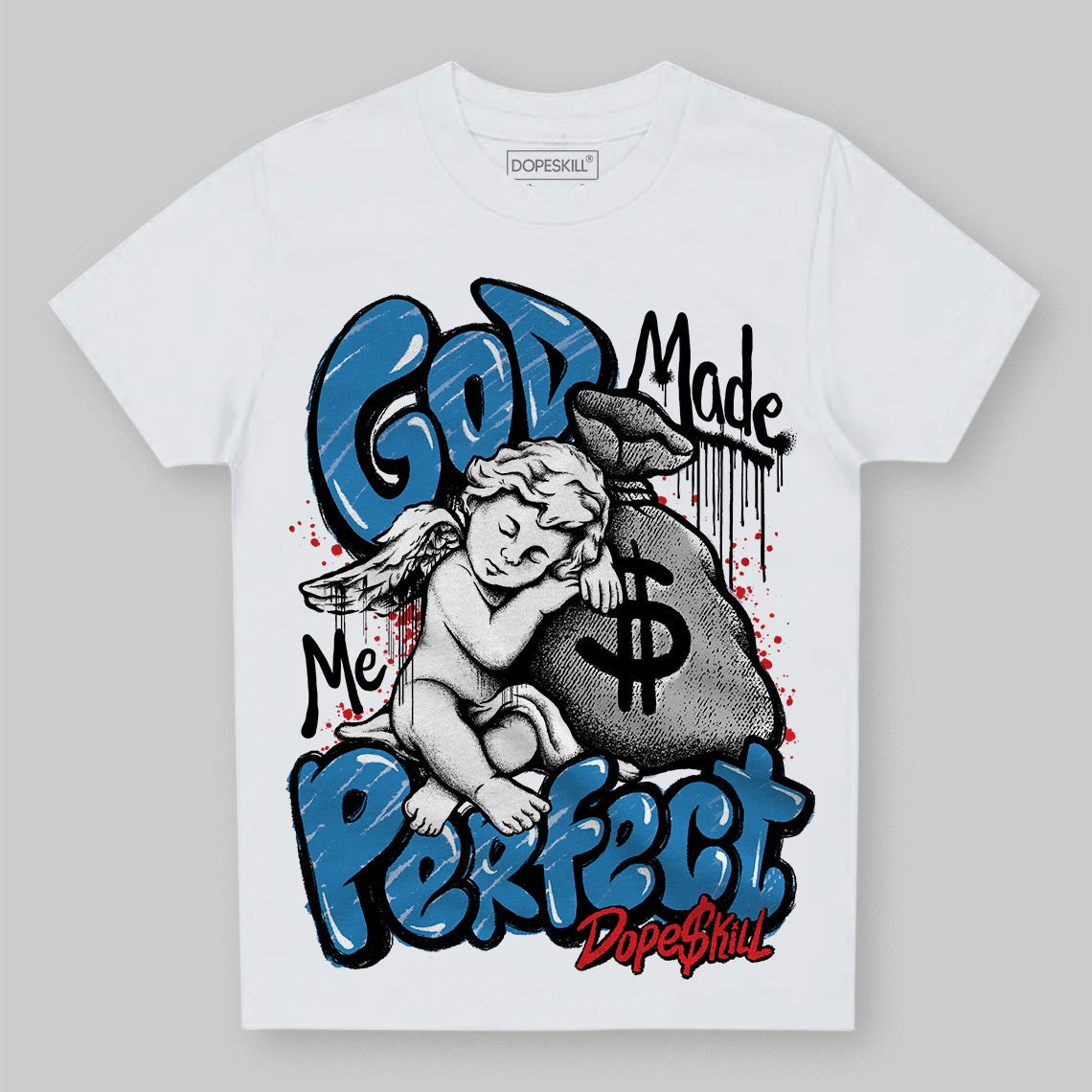 Rare Air 3s superstreetwear Toddler Kids T-shirt God Made Me Perfect Graphic