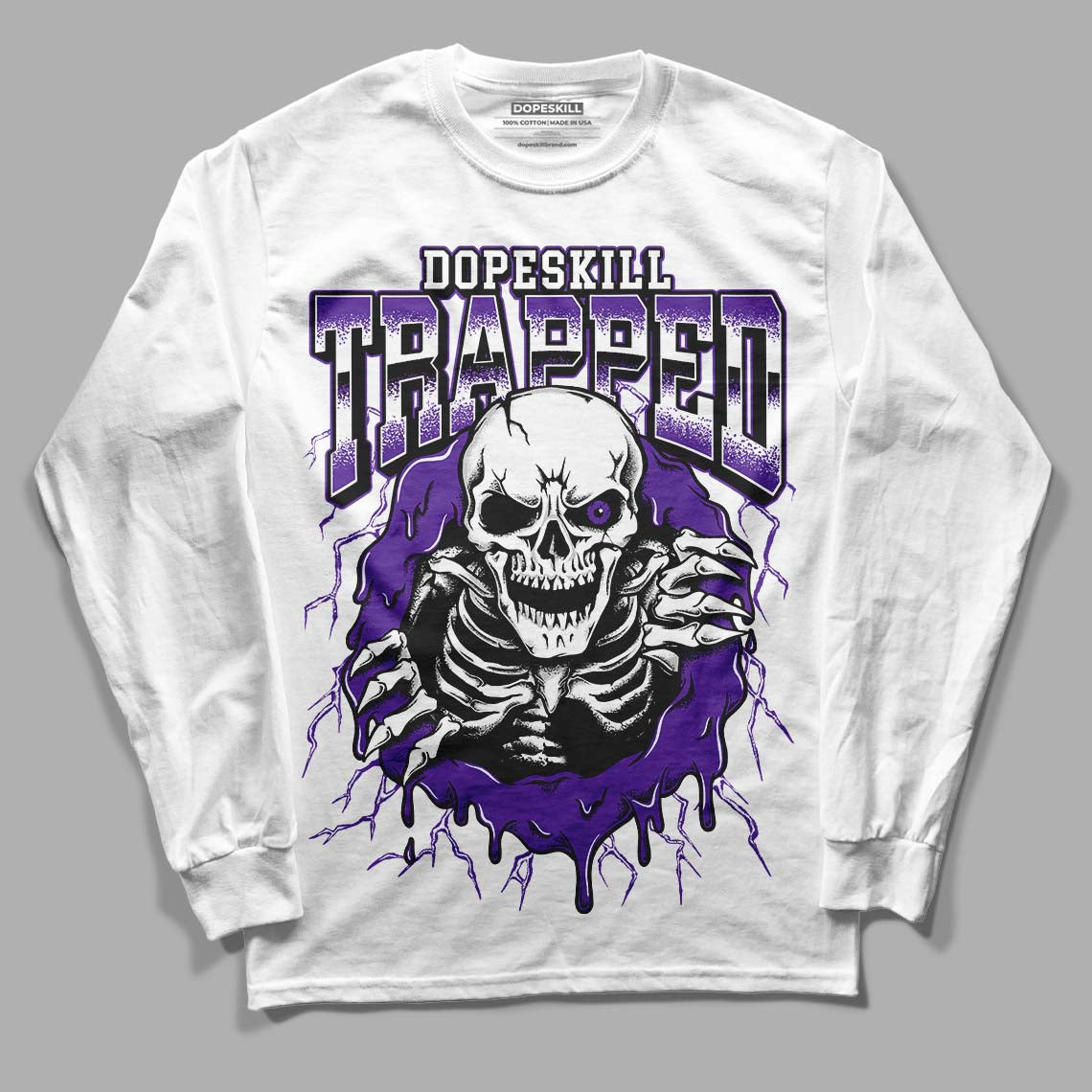 PURPLE Collection superstreetwear Long Sleeve T-Shirt Trapped Halloween Graphic